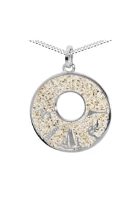 OSTSEE-SCHMUCK® - Kette mit Anhänger , Fischland-Darß-Zingst , Silber 925/000 - silber