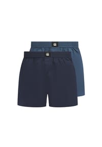 G-STAR RAW - Herren Web-Boxershorts, 2er Pack - ELM, Woven Boxers, Baumwolle - Dunkelblau