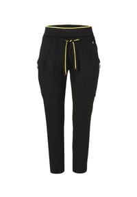 frapp - Stoffhose - black / yellow