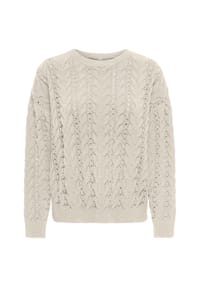 ONLY® - Strickpullover Elly, Rippbündchen, für Damen - 179982001 AQUA GRA