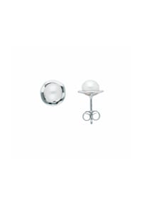 Adelia's - Damen 925 Silber Ohrringe   Ohrstecker mit Süßwasser Zuchtperle - silber
