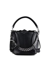 REPLAY - Beuteltasche Leder 20 cm - black