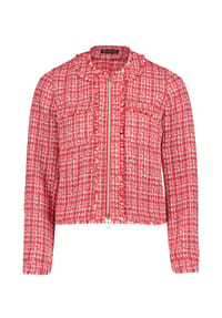 BETTY BARCLAY - Blazer-Jacke mit Fransen - Red/Pink