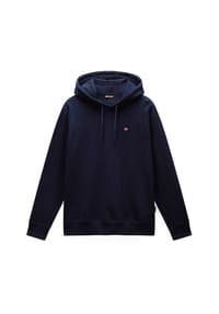 NAPAPIJRI - Herren Hoodie - BALIS HOOD, Small Flag, Kapuze, Regular Fit, einfarbig - Dunkelblau