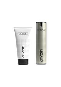 LAYZIN - Sanfte Peeling-Gesichtsscrub und Schutzcreme - transparent