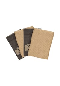 ROSS® 2 X Geschirr- 2 X Küchentuch im Set Hundepfoten - Hundepfoten - Cappuccino