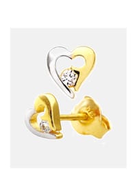 VANLERÉ - Ohrstecker, mit Zirkonia, 375 Gelbgold - gold