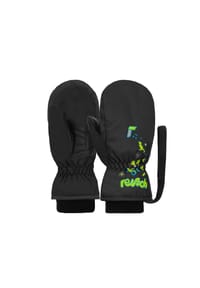 reusch - Fäustling Kids Mitten mit praktischer Handgelenkschlaufe - 2305  safety yell / dress blue