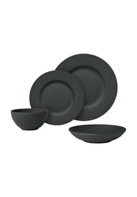Villeroy & Boch Tafelservice Manufacture Rock schwarz - MANUFACTURE ROCK - schwarz