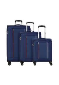 AMERICAN TOURISTER Blazing Ride - Blazing Ride 4 Rollen Kofferset 3-teilig mit Dehnfalte - black-grey