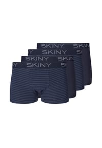 SKINY® - Retro Short / Pant 4er Pack Cotton - Anthracite Stripe Selection