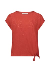 BETTY & CO - Casual-Shirt mit Struktur - Dunkelrot