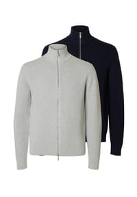 SELECTED - Strickjacke 2er Pack Dane - Schwarz