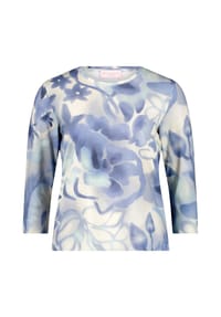 BETTY BARCLAY - Basic Shirt mit Print - Beige/Blau