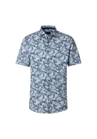 VENTI - Herren Businesshemd Print Comfort Fit - Grün