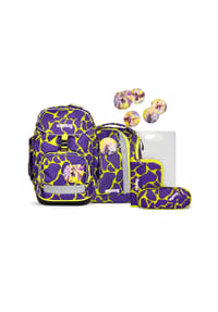 ergobag PACK - Schulrucksack-Set, 6-teilig - SUBÄRKRAFT HELLGEL
