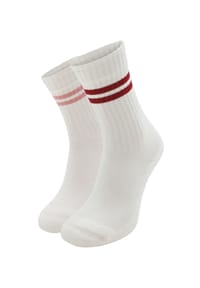 ESPRIT - Socken, 2er-Pack, Rippbündchen, für Damen - 0010 GREY/WHITE
