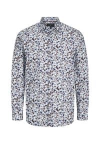 JACK & JONES - Hemd LEEDS Langarmhemd - dunkelblau