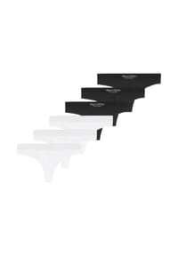 Marc O'Polo - String 6er Pack Essentials - Schwarz