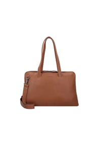 PLEVIER® Hearst - Hearst Aktentasche Leder 43 cm Laptopfach - cognac