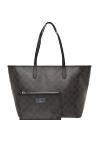 JOOP! CORTINA PIAZZA - Shopper "Lara", Emblem, Reißverschluss, für Damen - SEAL BROWN