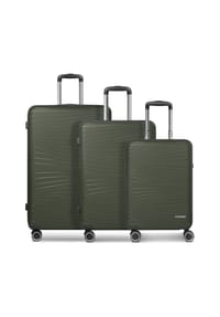 FRANKY Dallas 3.0 - Dallas 3.0 4 Rollen Kofferset 3-teilig mit Dehnfalte - black