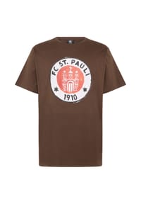 FC ST. PAULI - T-Shirt Logo Paint, BRAUN, S - BRAUN