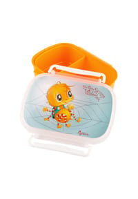 sigikid® Brotdose mit Bügelverschlüss Die kleine Spinne Widerlich ,  für Kinder - DIE KLEINE SPINNE WIDERLICH - orange