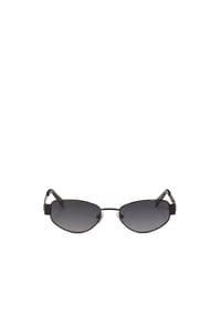Kazar - Schwarze Brille mit Metallgestell - Schwarz