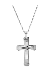 Adelia's Cross Collection - Anhänger – Kreuz Kreuzanhänger aus Edelstahl - silber