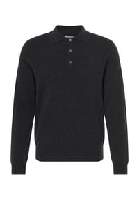 GALERIA - Cashmere Pullover, Polokragen, für Herren - 3 ANTHRA 75675