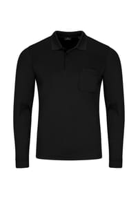 RAGMAN - Poloshirt, Brusttasche, für Herren - 009 SCHWARZ