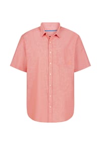 PADDOCK'S® - Kurzarm Hemd Cotton-Linen mit Brusttasche Shirt, short sleeve - burned orange