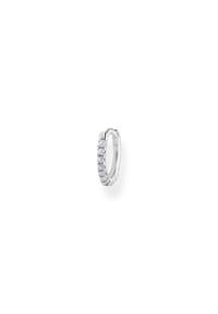 Thomas Sabo Charming - Einzel Creole weiße Steine silber - silberfarben