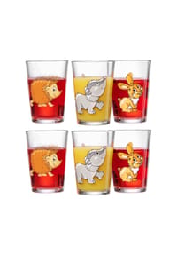 Ritzenhoff & Breker Kindergläser Waldtiere 205 ml 6er Set bunt - WALDTIERE - bunt