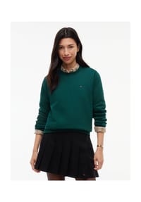 TOMMY Jeans - Sweatshirt, Rippbündchen, für Damen - C1N  BLUE