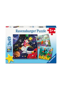 Ravensburger - Puzzle "Tierwissenschaftler", 3x49 Teile - 