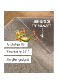 WECONhome Badteppich Marc - Hoch-Tief-Effekt - Badteppich - anthrazit grau