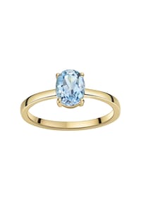 CELESTA® - Damen Ring Celesta, 375er Gelbgold mit Blautopas - GELBGOLD
