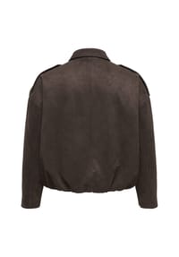 ONLY CARMAKOMA - Blousonjacke, Kunstleder, für Damen - 244915 CHOCO TORTE