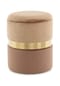 Kayoom Hocker Zora 125 2er-Set Hellbraun - / braun gold Bild 11