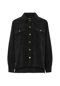 PIECES - Overshirt "Effi", Blusenkragen, für Damen - 179276 BLACK