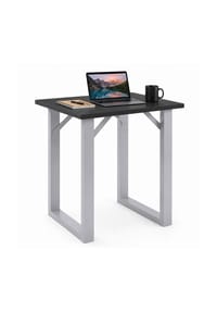 VCM. - Bartisch 80x80 cm, Tresen, Stehtisch, hoher Tisch, Bartresen, Hochtisch - Xona - Schwarz / Anthrazit