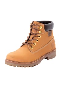 Dockers® by Gerli - Schnürstiefellette, Ziernähte, für Damen - GOLDEN TAN