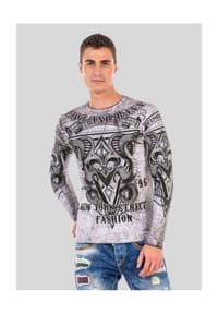 CIPO & BAXX® - Sweatshirts mit coolem Print - BLACK