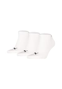 PUMA® - Unisex Sneakersocken, 3er Pack - Sneaker Plain 3P, Logo, einfarbig - Blau