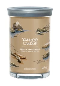 YANKEE CANDLE® - Duftkerze "Amber & Sandalwood", 567 g - BRAUN
