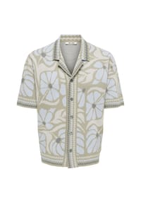 ONLY & SONS - Freizeithemd Duke, Relaxed Fit, Kurzarm, Reverskragen, für Herren - 265495 GREEN