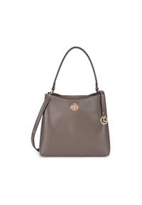 L.CREDI Sarine - Sarine Schultertasche 31 cm - dark taupe
