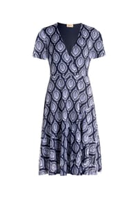 CARTOON - Volantkleid mit Rüschen - Dunkelblau/Blau